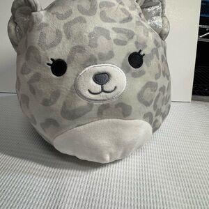 Gray Leopard to pink bear Squishmallows